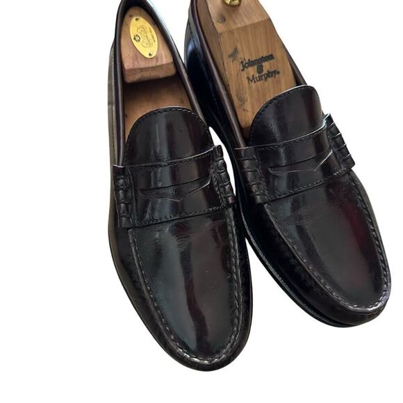 Florsheim Men\'s Red Berkley Leather Flex Moc Toe Penny Loafer Size 11